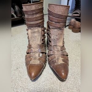 Brown Strappy Women's Shoes